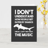 ユーモア ギャグ サメ カード 面白い 海 彼 彼女 に (黄色い花)