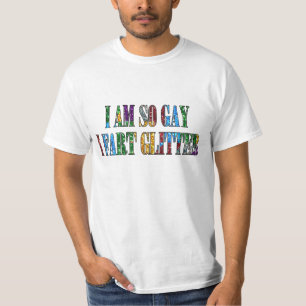 ユーモア ゲイ ユーモア とてもゲイだからキラキラオナラ ユーモア Tシャツ