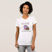 ユーモア コーヒーとドーナツ Tシャツ (正面フル)