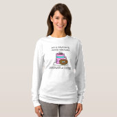 ユーモア コーヒーとドーナツ Tシャツ (正面フル)