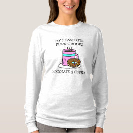 ユーモア コーヒーとドーナツ Tシャツ