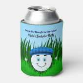 ユーモア ゴルフボール ラフ バチェラーパーティー 缶クーラー (缶正面)