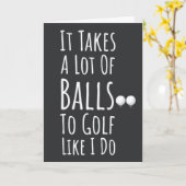 ユーモア ゴルフ カード 彼へ 父 おじいちゃん ゴルファー (黄色い花)