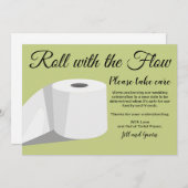 ユーモア トイレットペーパー 延期 結婚発表 招待状 (正面/裏面)