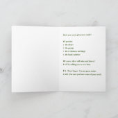 ユーモア/一緒に集まろう/マスクを衣服/グリーティングC ノートカード (内部)