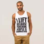 ユーモア – 私はパンチが眉をひそめる Tシャツ (正面フル)