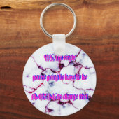 ユーモア – 素晴ら独身のしい キーホルダー (正面)