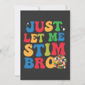 ユーモア 自閉症 自閉症啓発 ただ刺激させて 招待状 (正面)