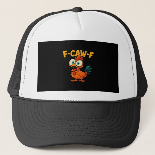 ユーモア 面白いカラス F-Caw-F ゴシック キャップ (正面)