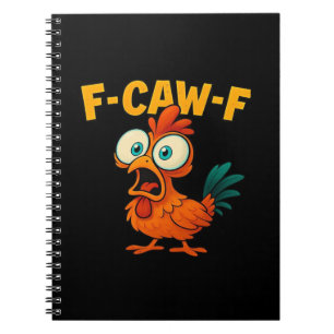 ユーモア 面白いカラス F-Caw-F ゴシック ノートブック