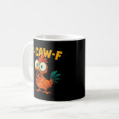 ユーモア 面白い カラス F-Caw-F ゴシック コーヒーマグカップ (正面左)
