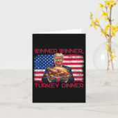 ユーモア 面白い トランプ 勝者 勝者 ターキーディナー なんて カード (黄色い花)