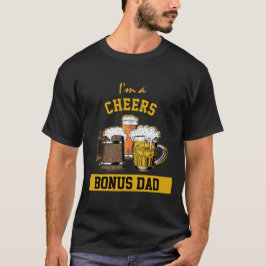 ユーモア I'M A CHEERS BONUS DAD ブラック Tシャツ