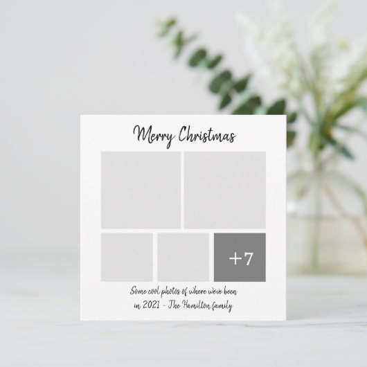 ユーモアCorona Virus 2021クリスマスカード 招待状 (スタンド正面)