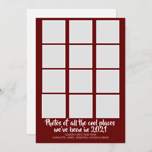 ユーモアCorona Virus 2021クリスマス シーズンカード (正面/裏面)