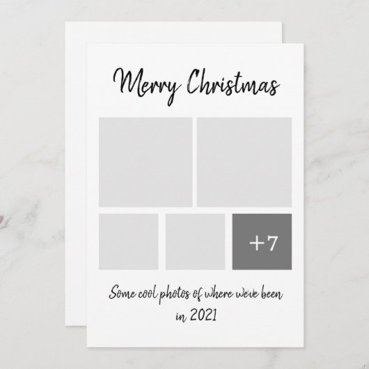 ユーモアCorona Virus 2021クリスマス シーズンカード (正面/裏面)