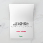 ユーモアDNAクリスマスカード カード (内部)