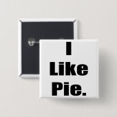 ユーモアIはパイを好みます 缶バッジ (正面&裏面)