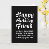 ユーモダン秋おもしろいハッピーバースデーフレンド カード (黄色い花)