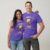 ユーモラスなのどごしのヤギがジューシーなウィンナーを飲み込む 不適切 Tシャツ (ユニセックス)