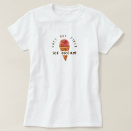 ユーモラスなアイスクリーム愛好家の名言 Tシャツ