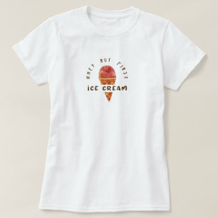 ユーモラスなアイスクリーム愛好家の名言 Tシャツ