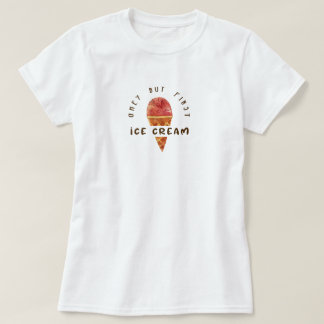ユーモラスなアイスクリーム愛好家の名言 Tシャツ