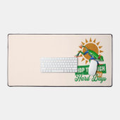 ユーモラスなアマゾンアマガエル Frogcore ポジティブ 引用 デスクマット (キーボード&マウス)