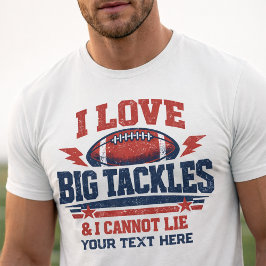 ユーモラスなアメリカンフットボール ヴィンテージ風デザイン Tシャツ