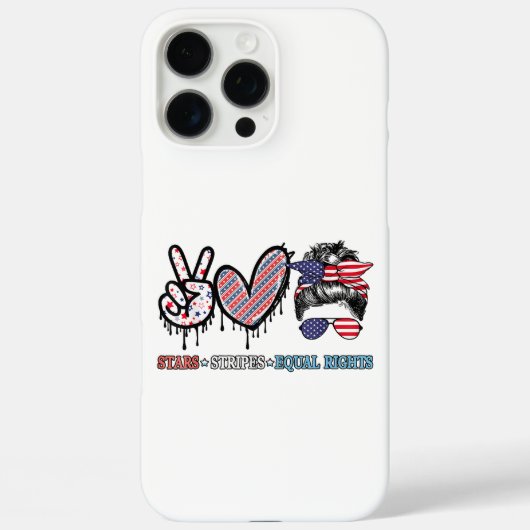 ユーモラスなアメリカ国旗 愛国 Case-Mate iPhoneケース (裏面)
