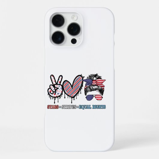 ユーモラスなアメリカ国旗 愛国 iPhoneケース (裏面)