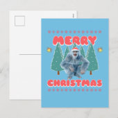 ユーモラスなイエティ クリスマス (正面/裏面)