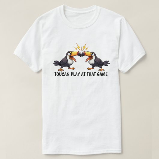 ユーモラスなオオハシ ユニセックス Tシャツ (デザイン正面)