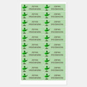 ユーモラスなカートゥーン風のカスタマイズ可能なサイボーグ植物 ラベル (シート)