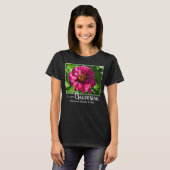 ユーモラスなガーデニングの名言 ピンクの花 ハナミズキ ダイジー Tシャツ (正面フル)