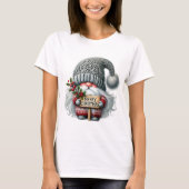 🎅ユーモラスなクリスマスのノーム Tシャツ (正面)