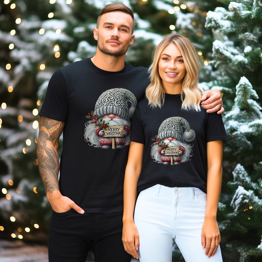 🎅ユーモラスなクリスマスのノーム Tシャツ