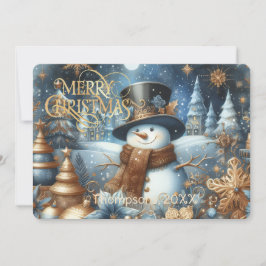 ユーモラスなクリスマスのフレンズ「雪だるまのフロスティ」 シーズンカード