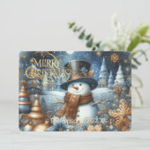ユーモラスなクリスマスのフレンズ「雪だるまのフロスティ」 シーズンカード (スタンド正面)