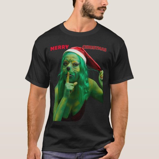 ユーモラスなクリスマスのホリデー・セーター・デザイン Tシャツ (正面)