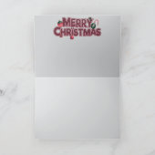 ユーモラスなクリスマスの闘牛の休日カード カード (内部)