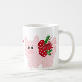 ユーモラスなクリスマスパンツァー コーヒーマグカップ