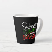 ユーモラスなクリスマス カフェラテマグ (右アングル)