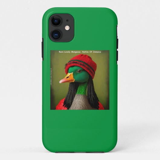 ユーモラスなジャマイカン・レゲエ・マングース・カナダガチョウ Case-Mate iPhoneケース (裏面)
