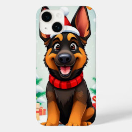 ユーモラスなジャーマンシェパードのクリスマス❄️🎁✨ Case-Mate iPhone 14ケース