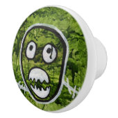 ユーモラスなスカルモンスターアート セラミックノブ (右)