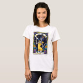 ユーモラスなスケルトンのSaltier Bタロット Tシャツ (正面フル)