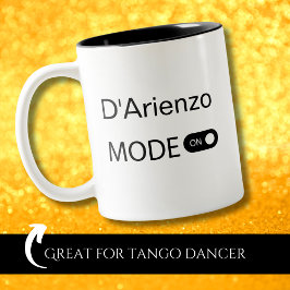 ユーモラスなタンゲーロ Tango Dancer ダダイズム ツートーンマグカップ