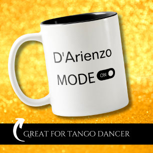 ユーモラスなタンゲーロ Tango Dancer ダダイズム ツートーンマグカップ