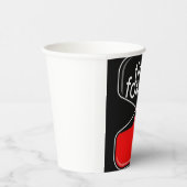 ユーモラスなデジタルデザインのコーヒーマグ 紙コップ (右)